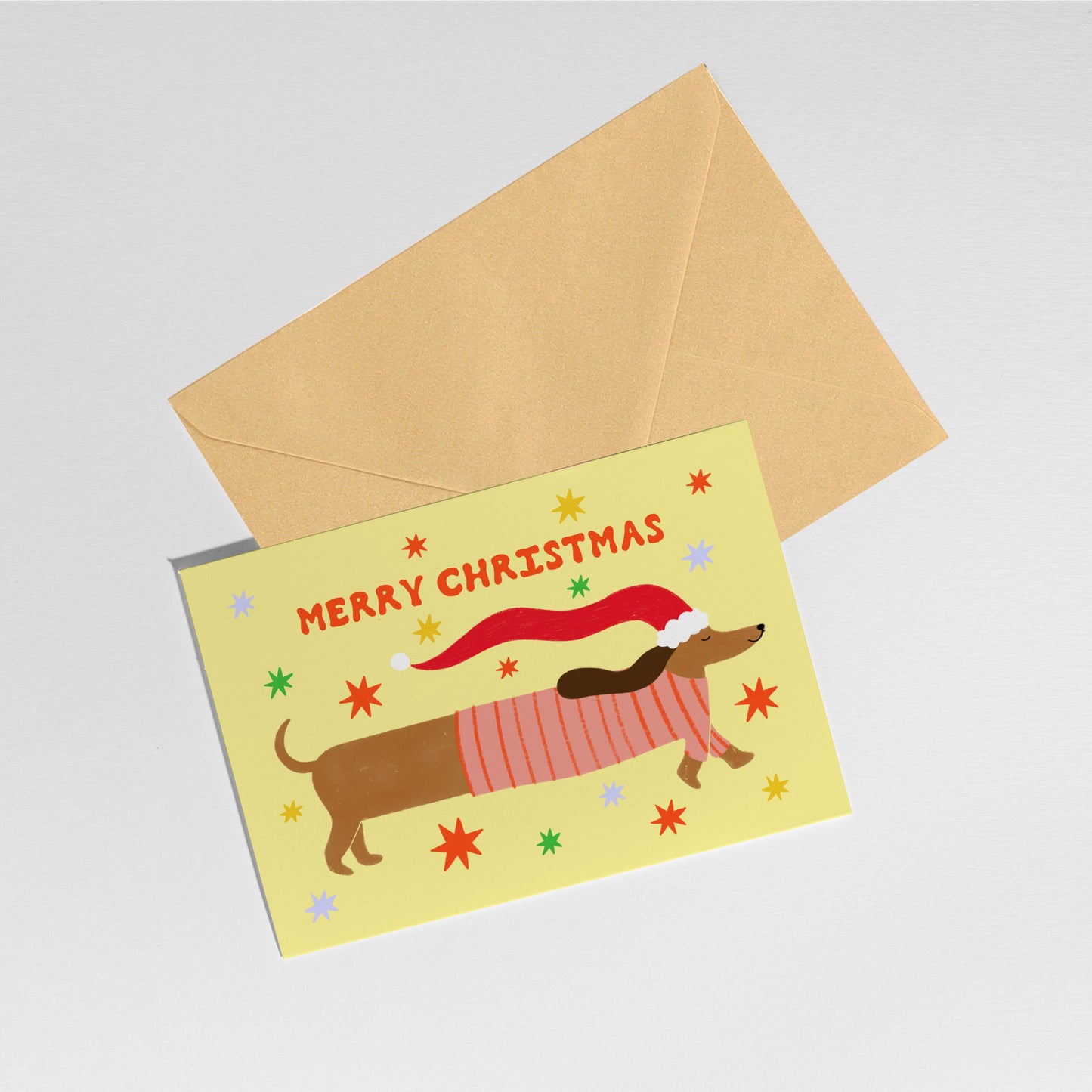 Sausage Dog Christmas Card
