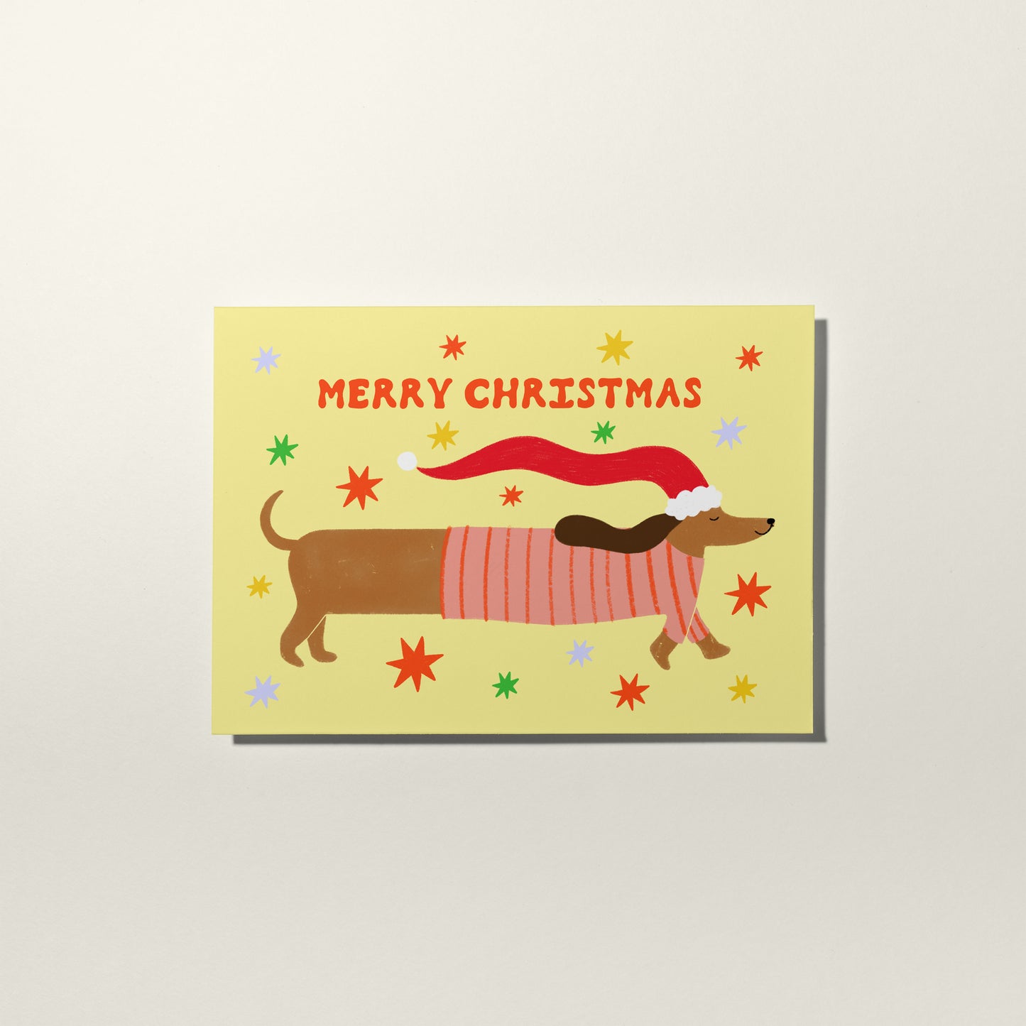 Sausage Dog Christmas Card