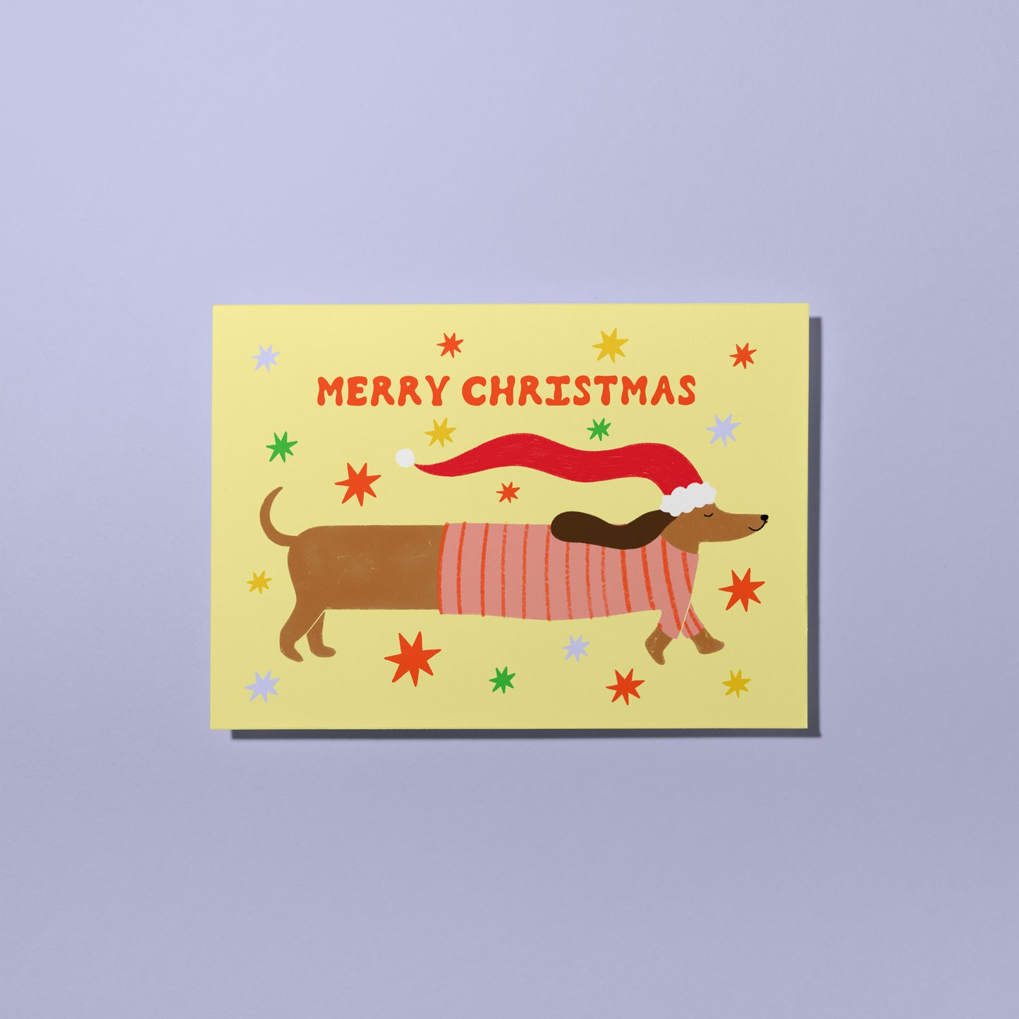 Sausage Dog Christmas Card