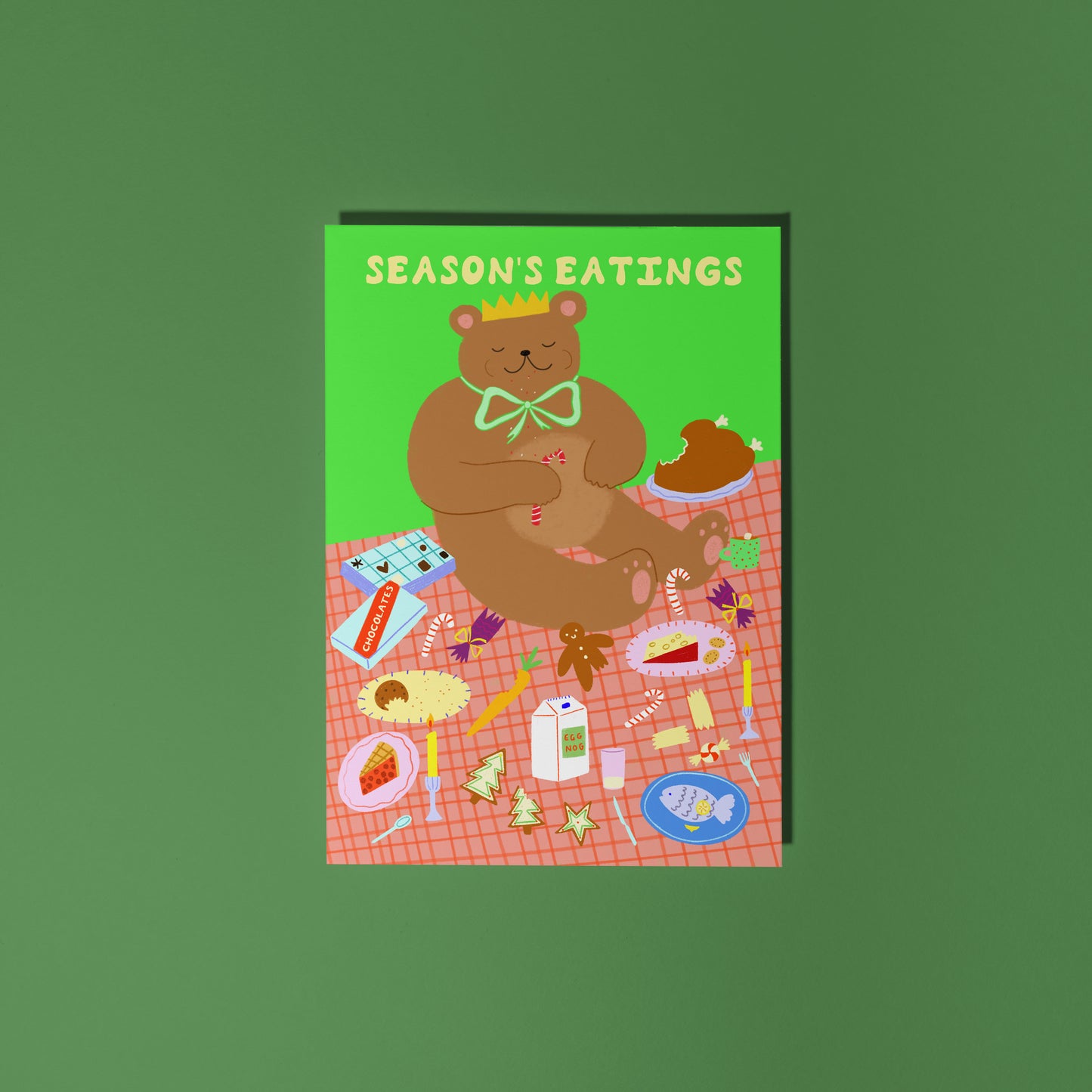 Season's Eatings Christmas Card