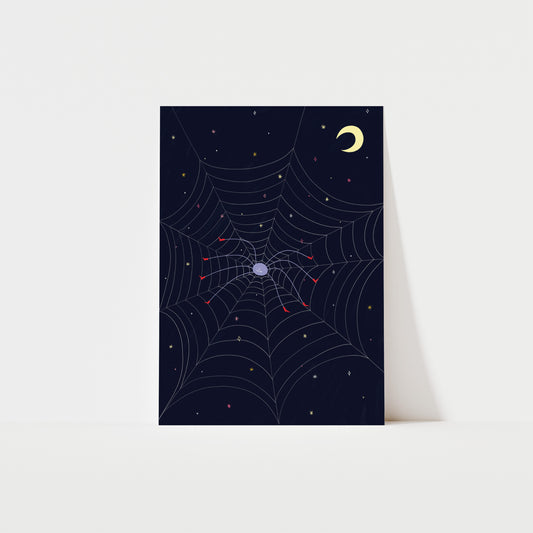 Sweet Spider Art Print A5