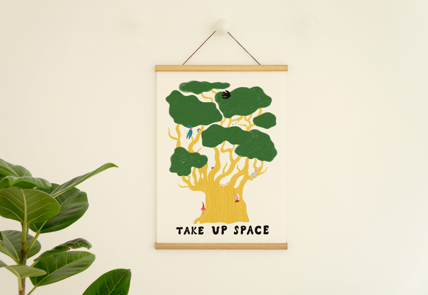 Oak Tree Take Up Space Art Print