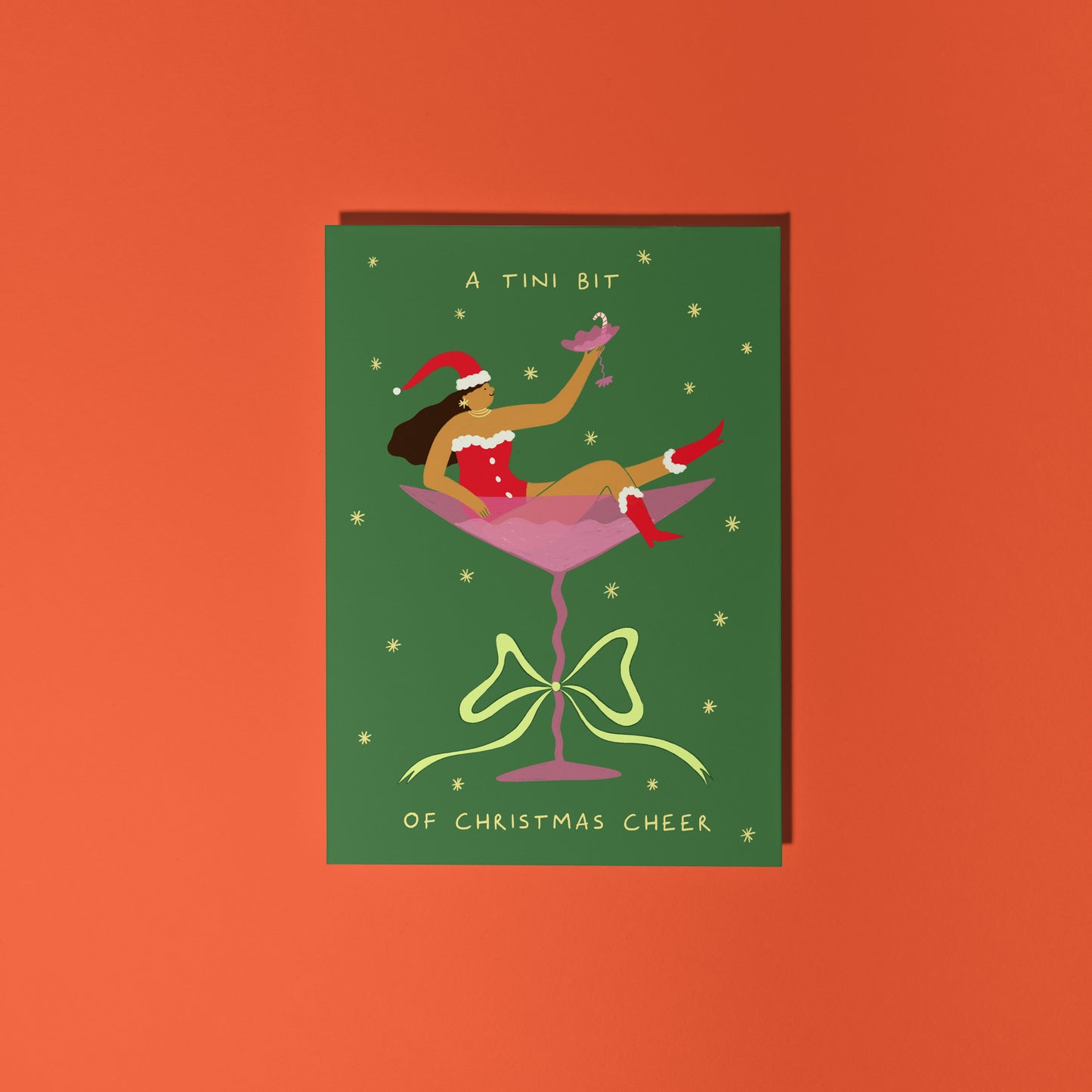 Tini Bit Martini Christmas Card