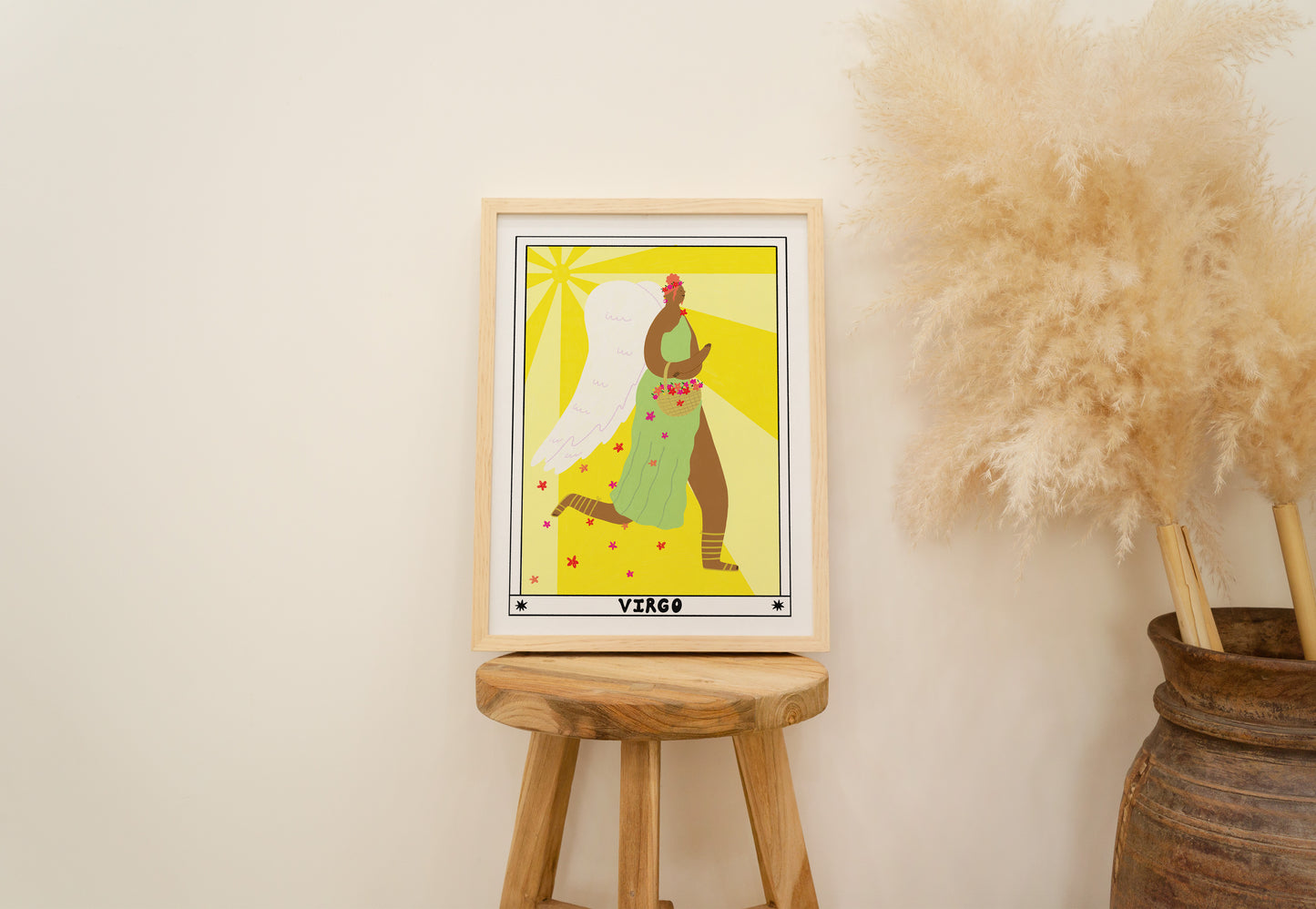 Tarot Virgo Art Print