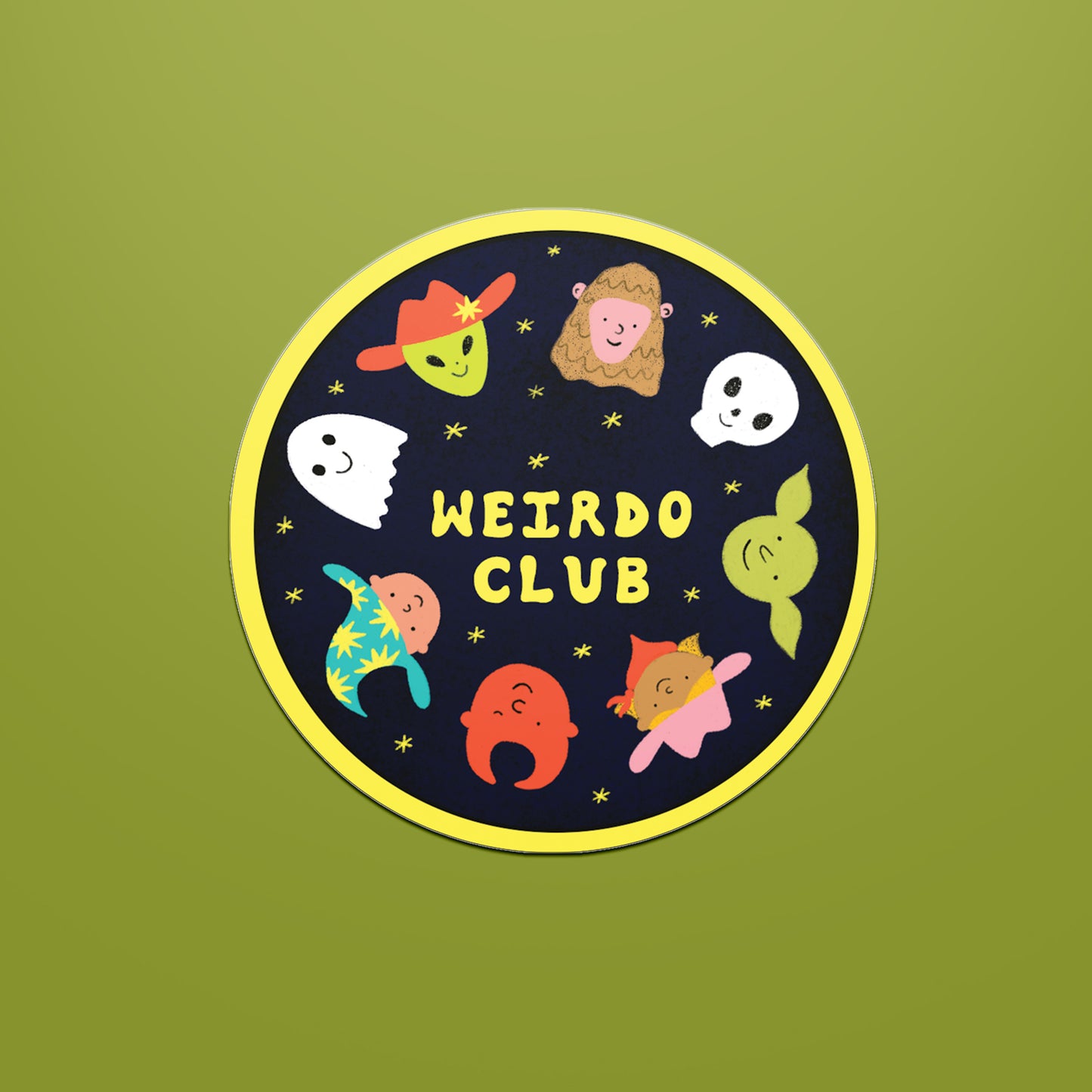 Weirdo Club Sticker