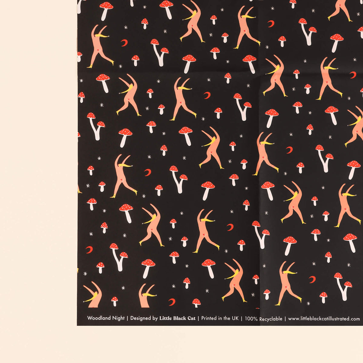 Mushroom Wrapping Paper - 5 Sheets
