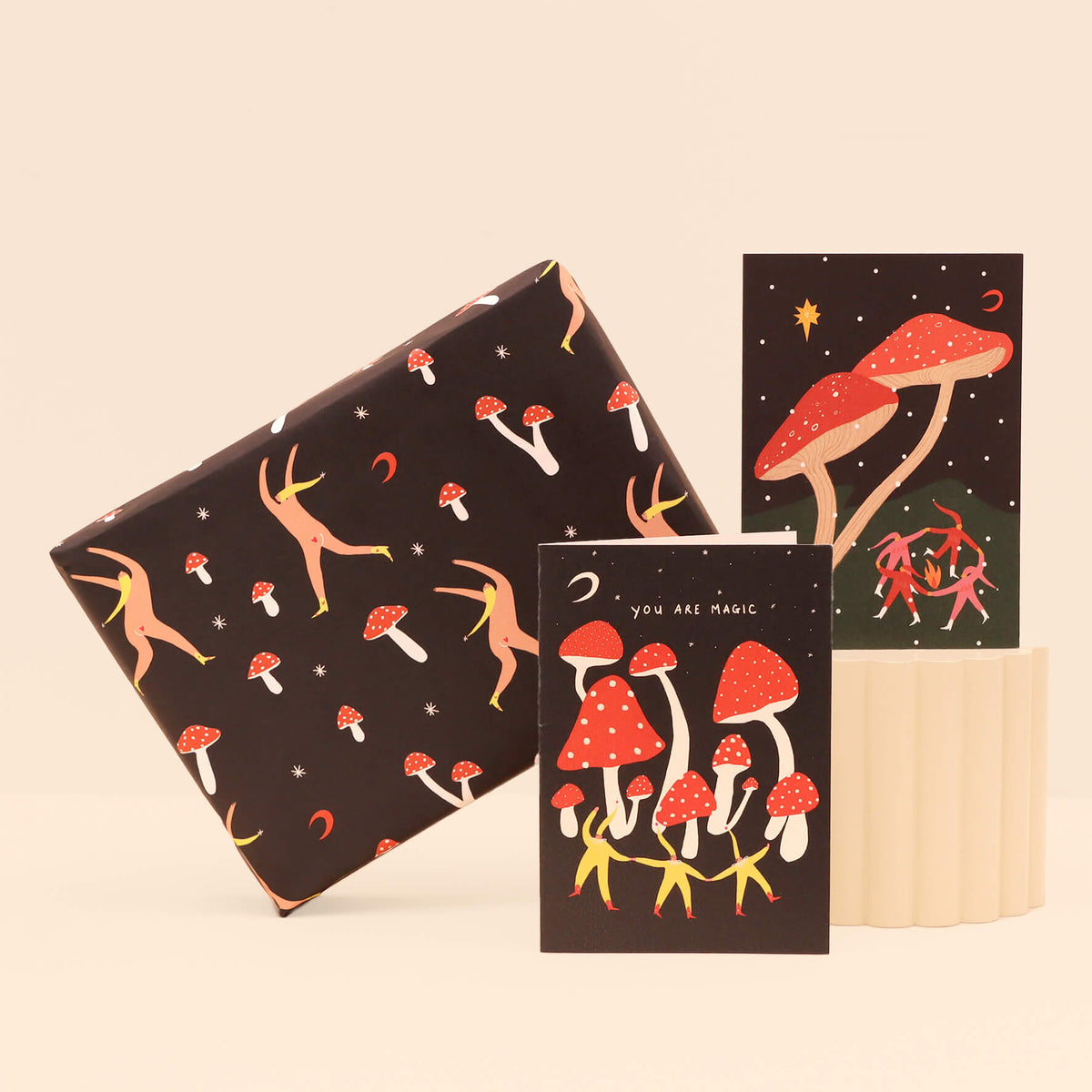 Mushroom Wrapping Paper - 5 Sheets
