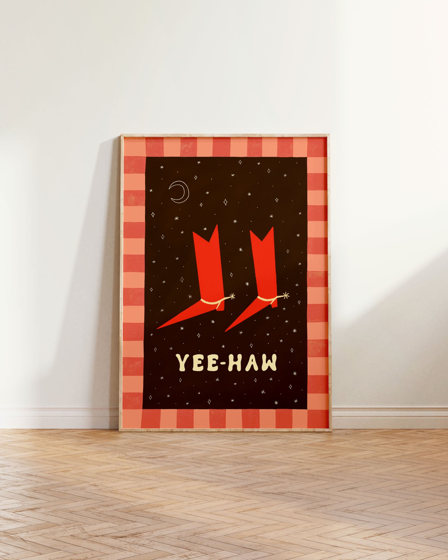 Yee-Haw Cowboy Boots Art Print